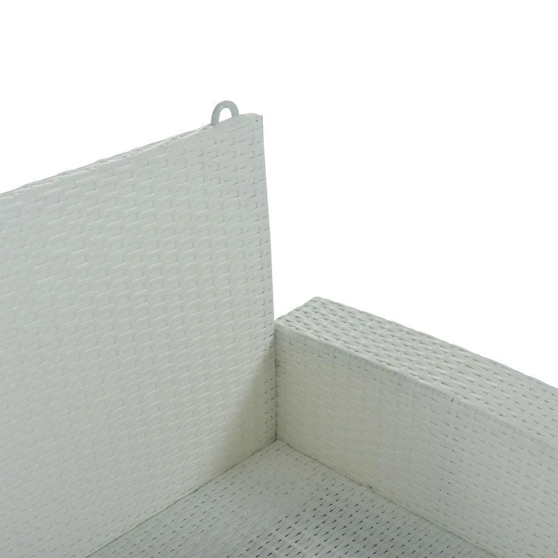 Balançoire de porche extérieure 500 lb, suspendue en osier avec chaînes et coussins