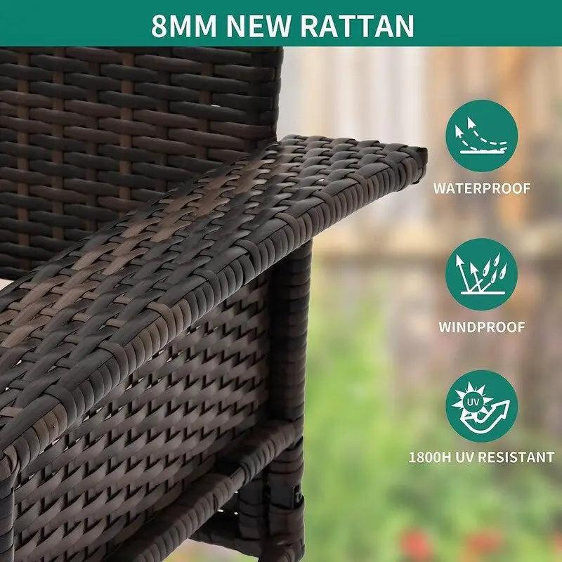 Balançoire de porche extérieure 500 lb, suspendue en osier avec chaînes et coussins