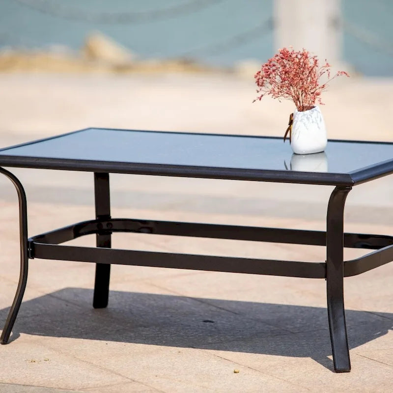 Ensemble de canapés de patio en fer forgé 4 ou 5 pièces avec coussins