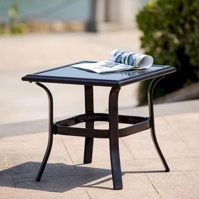 Ensemble de canapés de patio en fer forgé 4 ou 5 pièces avec coussins