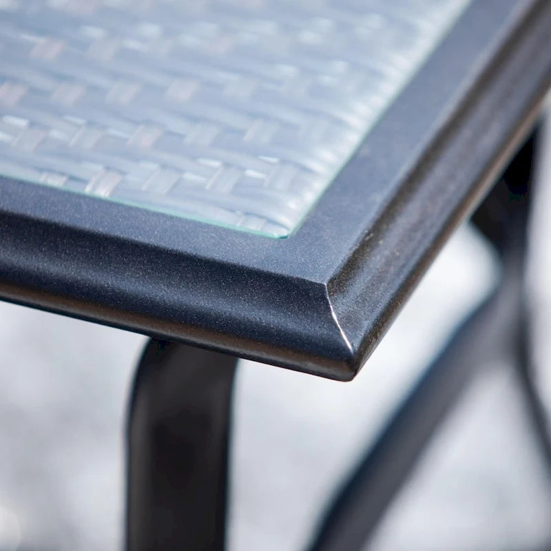 Ensemble de canapés de patio en fer forgé 4 ou 5 pièces avec coussins