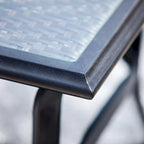 Ensemble de canapés de patio en fer forgé 4 ou 5 pièces avec coussins