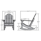 Fauteuil à bascule classique