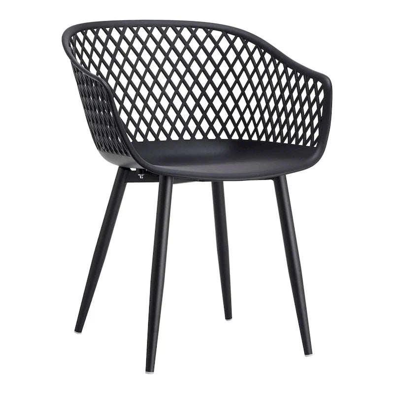 Chaises d'extérieur modernes imperméables Aurelle Home Piola (lot de 2) - 23 x 24 x 32