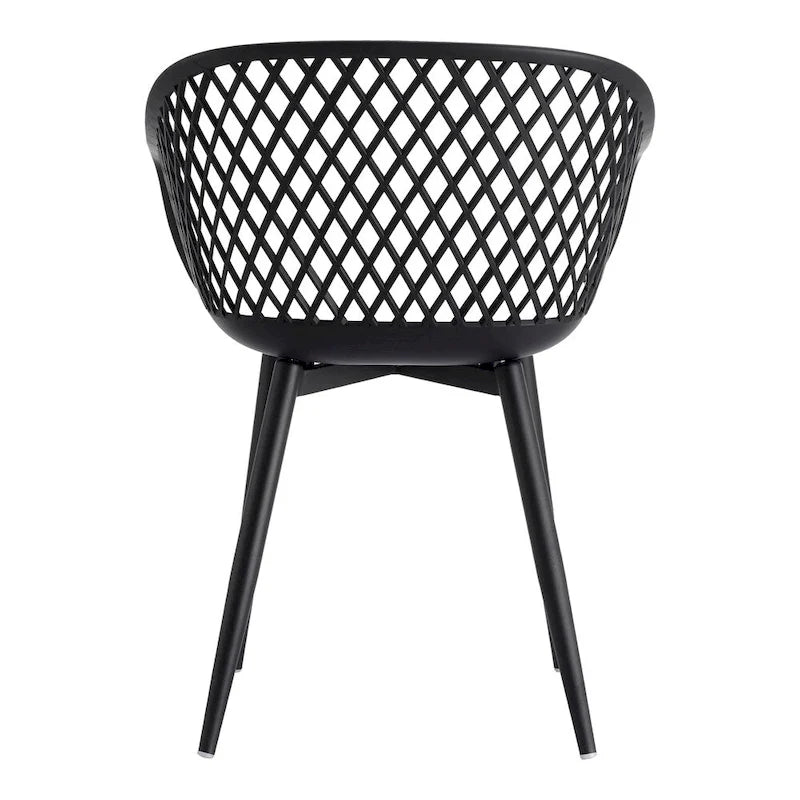 Chaises d'extérieur modernes imperméables Aurelle Home Piola (lot de 2) - 23 x 24 x 32
