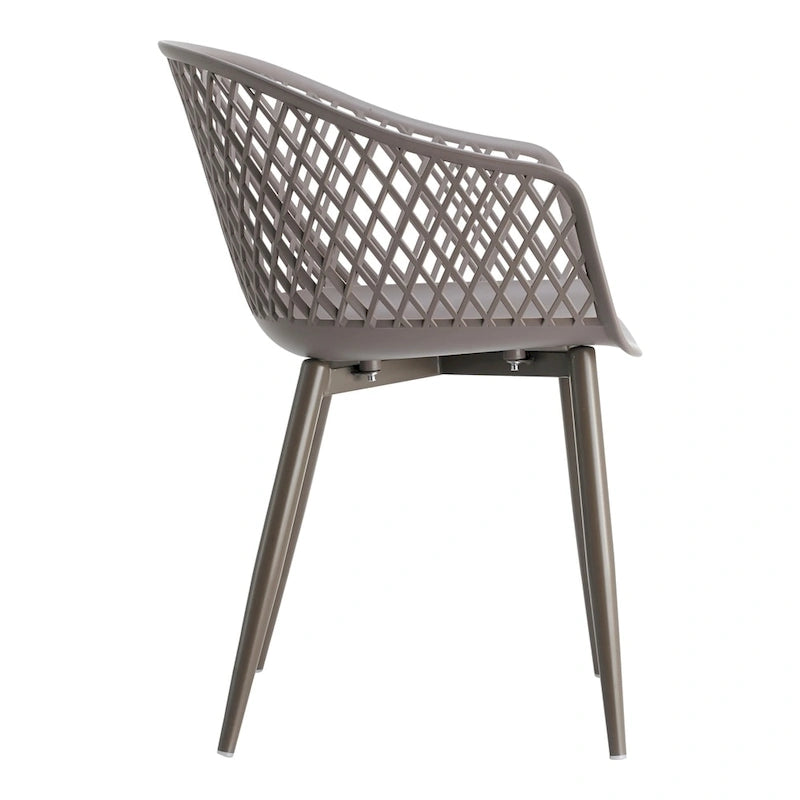 Chaises d'extérieur modernes imperméables Aurelle Home Piola (lot de 2) - 23 x 24 x 32