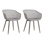 Chaises d'extérieur modernes imperméables Aurelle Home Piola (lot de 2) - 23 x 24 x 32