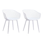 Chaises d'extérieur modernes imperméables Aurelle Home Piola (lot de 2) - 23 x 24 x 32