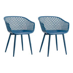 Chaises d'extérieur modernes imperméables Aurelle Home Piola (lot de 2) - 23 x 24 x 32