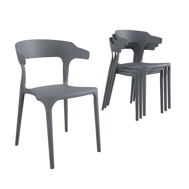 Les chaises de salle à manger empilables Felix de Novogratz Poolside