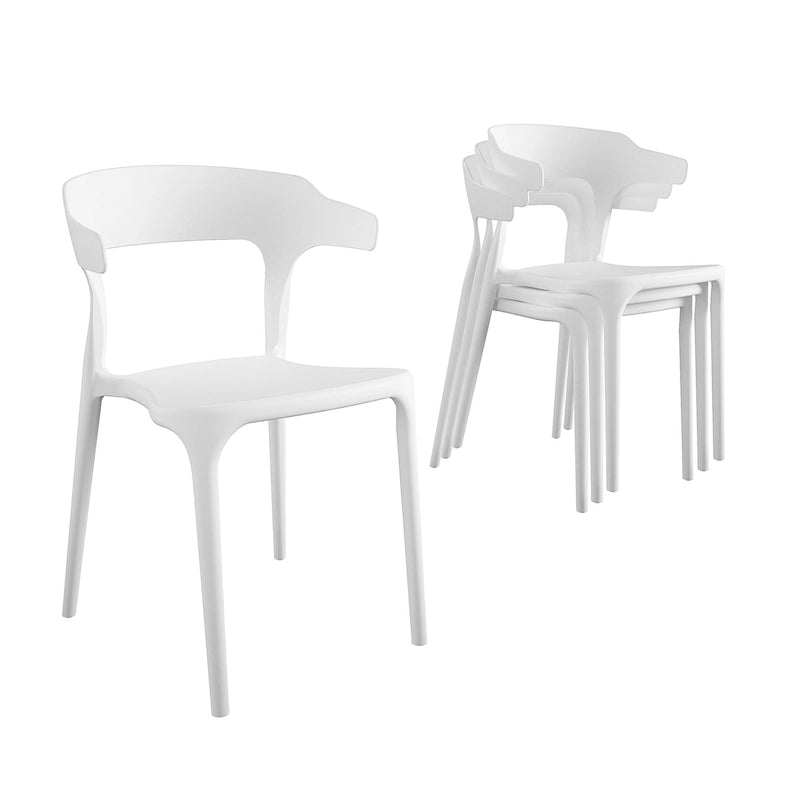 Les chaises de salle à manger empilables Felix de Novogratz Poolside
