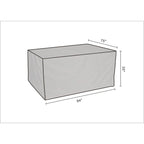 Grande housse rectangulaire imperméable pour canapé d'extérieur