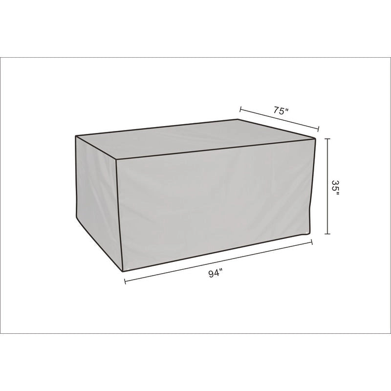 Grande housse rectangulaire imperméable pour canapé d'extérieur