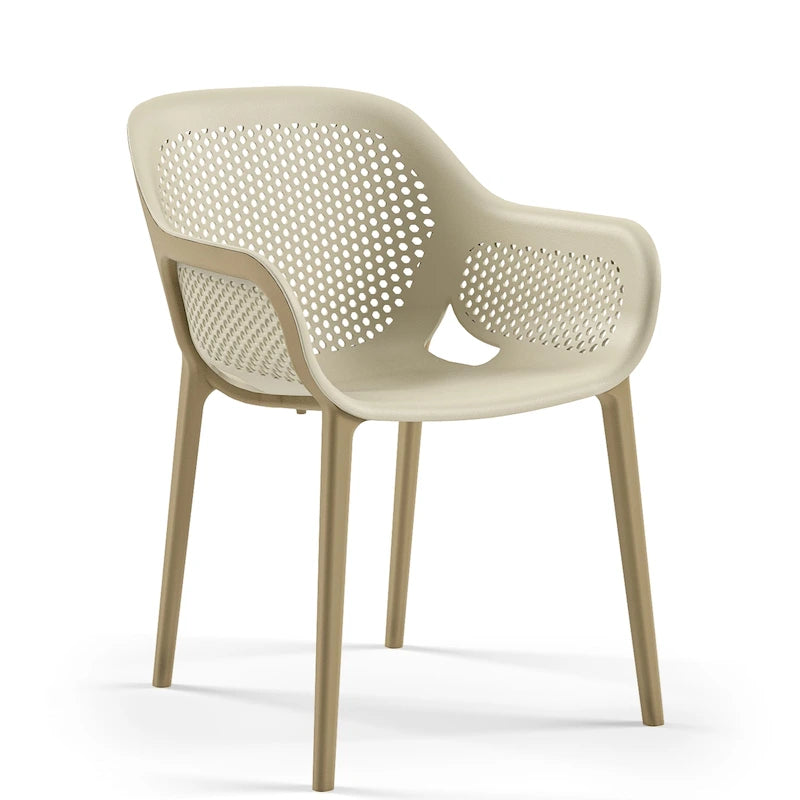 Chaises d'appoint de salle à manger de patio Omax Decor Atra (lot de 2) - Non disponible