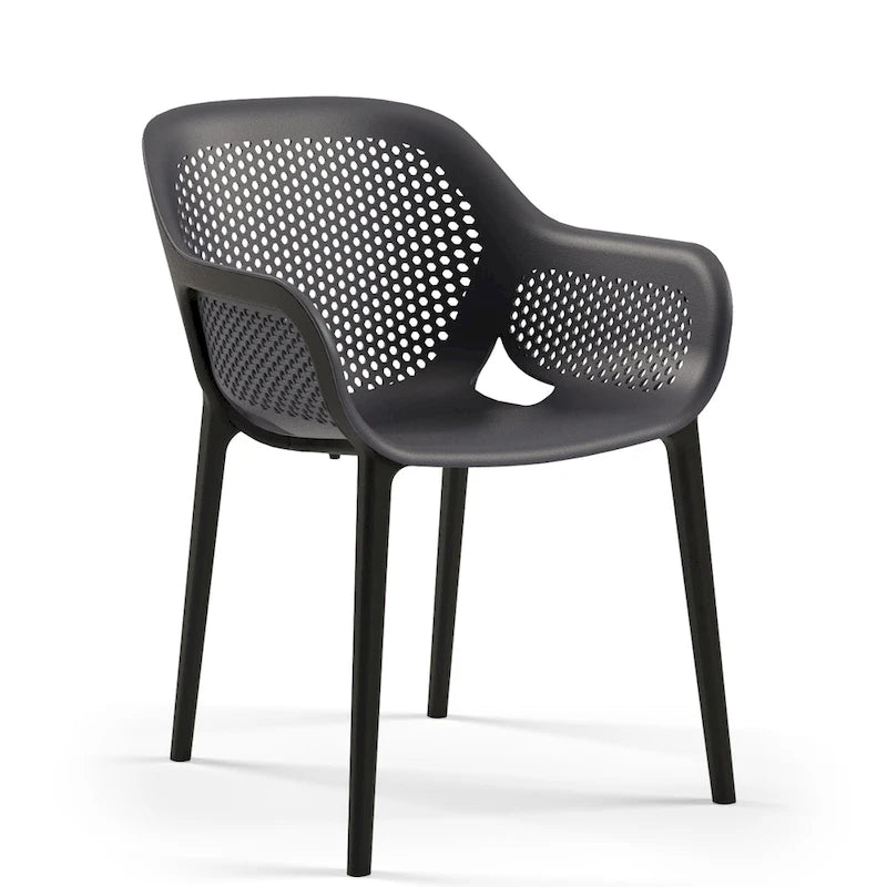 Chaises d'appoint de salle à manger de patio Omax Decor Atra (lot de 2) - Non disponible