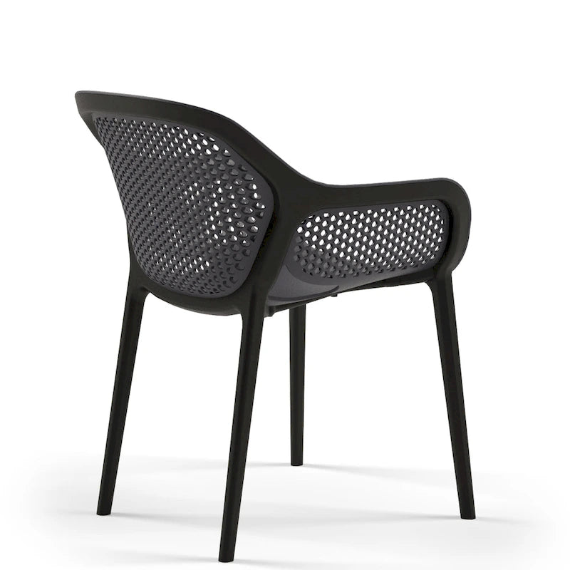 Chaises d'appoint de salle à manger de patio Omax Decor Atra (lot de 2) - Non disponible