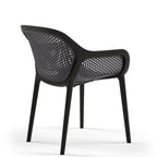 Chaises d'appoint de salle à manger de patio Omax Decor Atra (lot de 2) - Non disponible