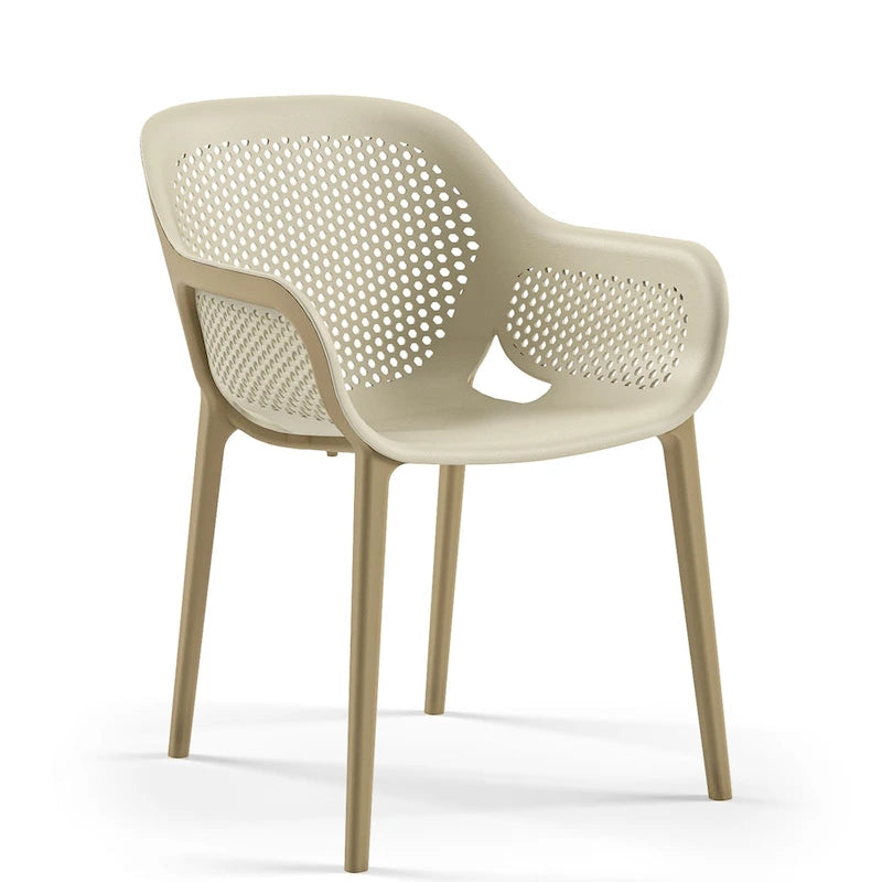Chaises d'appoint de salle à manger de patio Omax Decor Atra (lot de 2) - Non disponible