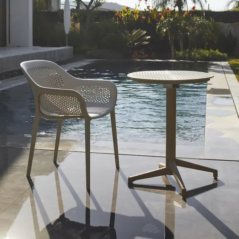 Chaises d'appoint de salle à manger de patio Omax Decor Atra (lot de 2) - Non disponible