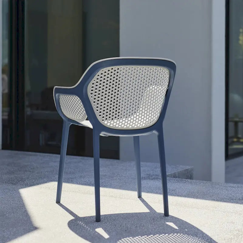 Chaises d'appoint de salle à manger de patio Omax Decor Atra (lot de 2) - Non disponible