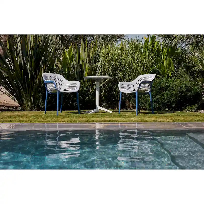 Chaises d'appoint de salle à manger de patio Omax Decor Atra (lot de 2) - Non disponible