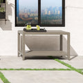 Table basse d'extérieur Homestyles Sustain en bois gris - 46 x 18 x 28