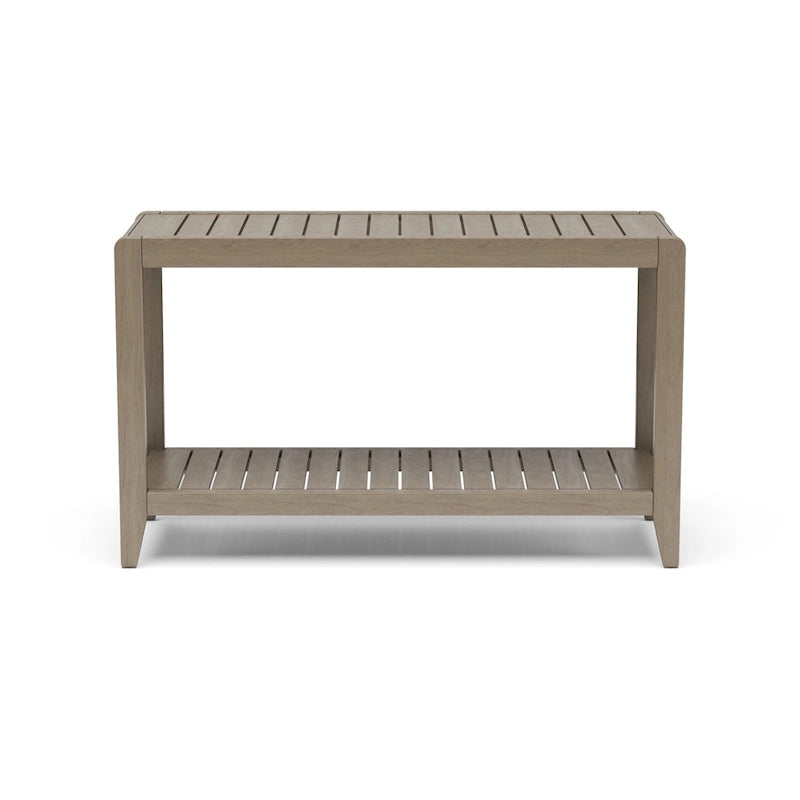 Table basse d'extérieur Homestyles Sustain en bois gris - 46 x 18 x 28