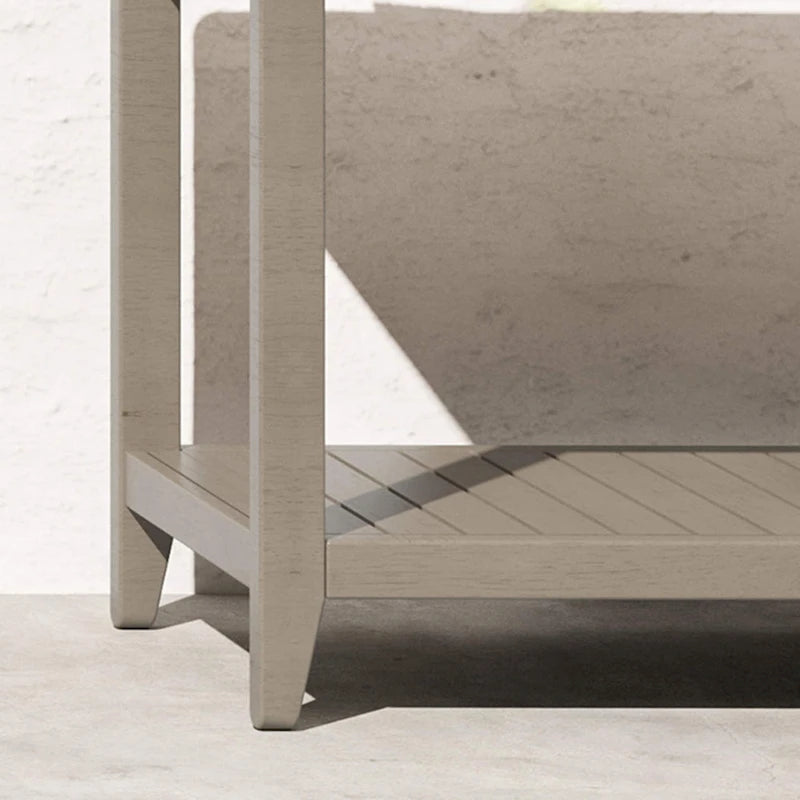 Table basse d'extérieur Homestyles Sustain en bois gris - 46 x 18 x 28