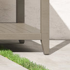 Table basse d'extérieur Homestyles Sustain en bois gris - 46 x 18 x 28