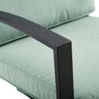 Ensemble de 2 chaises pivotantes de jardin Crosley Kaplan - 63 cm (L) x 64 cm (P) x 94 cm (H)
