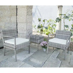 3-piece Patio Wicker ConversationSet with Coffee Table