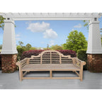 Banc de terrasse extérieur en teck Seven Seas Teak Marlborough, 1,83 m (6 pieds)