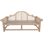 Banc de terrasse extérieur en teck Seven Seas Teak Marlborough, 1,83 m (6 pieds)