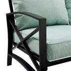 Ensemble de canapés d'extérieur 5 pièces Crosley Kaplan - 147 cm (L) x 68,5 cm (P) x 32 cm (H)