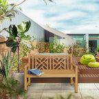 Seven Seas Teak Saint Thomas Outdoor Teak Wood Patio Bench, 4 Foot