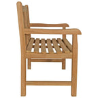 Banc de terrasse extérieur Seven Seas Teak Saint Thomas en bois de teck, 120 cm