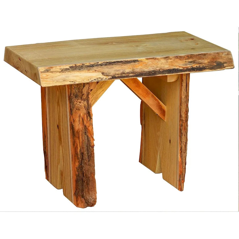 Banc Wildwood de 60 cm en bois de robinier à bord naturel