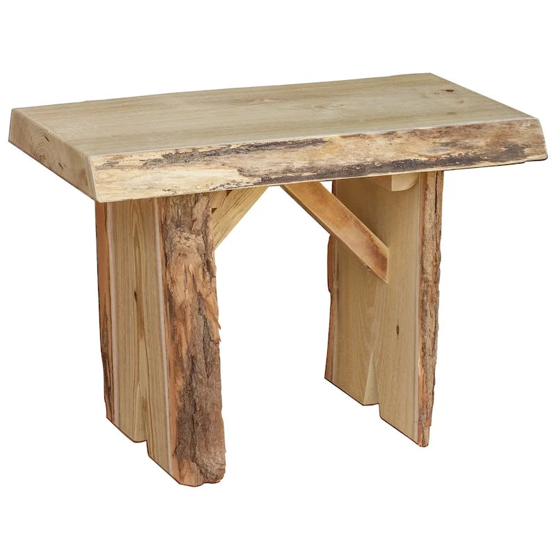 Banc Wildwood de 60 cm en bois de robinier à bord naturel