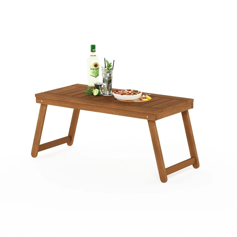 Table basse pliante d'extérieur en bois dur Furinno Tioman