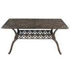 Table de salle à manger d'extérieur Patio 59 en aluminium moulé