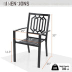 Ensemble de salle à manger d'extérieur MAISON ARTS 6 pièces comprenant 1 table rectangulaire couleur teck, 2 chaises pivotantes, 2 chaises empilables et 1 banc.