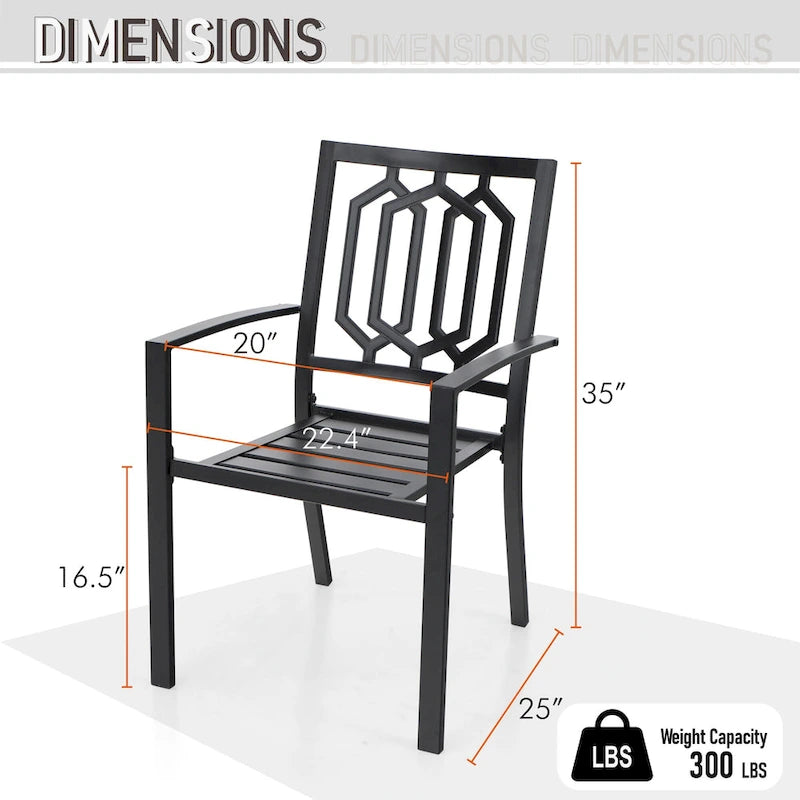 Ensemble de salle à manger d'extérieur MAISON ARTS 6 pièces comprenant 1 table rectangulaire couleur teck, 2 chaises pivotantes, 2 chaises empilables et 1 banc.