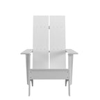 Chaises Adirondack modernes à double dossier à lattes, lot de 2