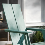 Chaises Adirondack modernes à double dossier à lattes, lot de 2