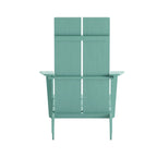 Chaises Adirondack modernes à double dossier à lattes, lot de 2