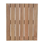 Banc mural d'extérieur en teck - Pliable - Non applicable