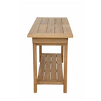 Table console Nautilus avec conteneur en acier inoxydable