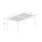 Ensemble de salle à manger bistro de patio East West Furniture - Table d'extérieur en bois d'acacia et chaises pliantes avec accoudoirs, finition huile naturelle (option de pièces)