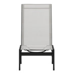 Ensemble de 2 chaises longues réglables en textilène résistant aux intempéries avec accoudoirs