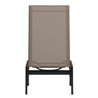 Ensemble de 2 chaises longues réglables en textilène résistant aux intempéries avec accoudoirs